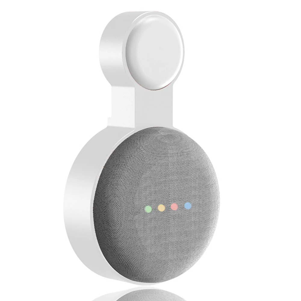 1шт Подходит для Google Audio для Мини-Настенного Кронштейна Второго поколения Для Розетки, Подвесной Кронштейн Для Вешалки-Белый Изображение 0