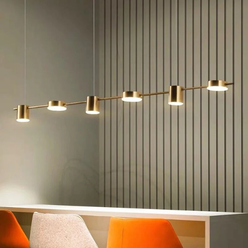 Подвесной светильник Nordic Gold, современный подвесной светильник Lustre для потолочной люстры, домашнего декора, обеденного стола, креативный подвесной светильник Изображение 0