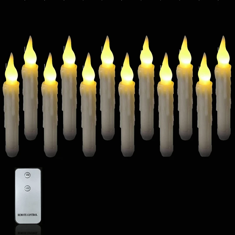 Свеча электронная свеча 2 кнопки дистанционного управления длинный шест электронная имитация свечей Изображение 0