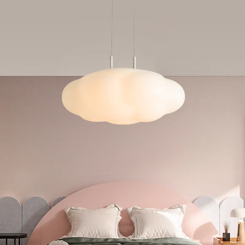 Современное украшение гостиной Облачная люстра в скандинавском стиле, светильники для детской комнаты, светодиодные подвесные светильники для столовой Изображение 0
