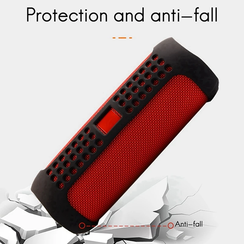 2X Защитный Чехол Bluetooth-Динамик С Экологически Чистым Силиконовым Защитным Чехлом Для JBL Flip 5 -Черный Изображение 1