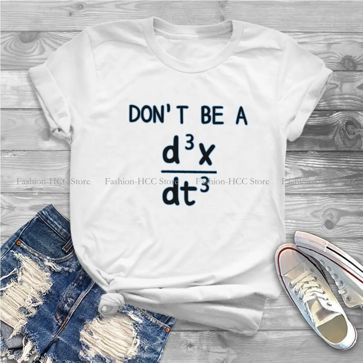 Не будь придурком, математическая футболка из полиэстера с круглым воротом, математическая оригинальная футболка, женские топы Изображение 1