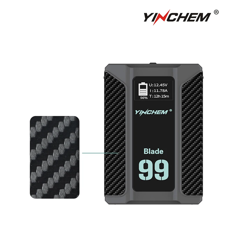 YinChem V Mount Battery Blade 50S 45W Blade 99S 65w V-Образный Аккумулятор с Ночником OLED-экрана Для Камеры Ноутбука Изображение 2