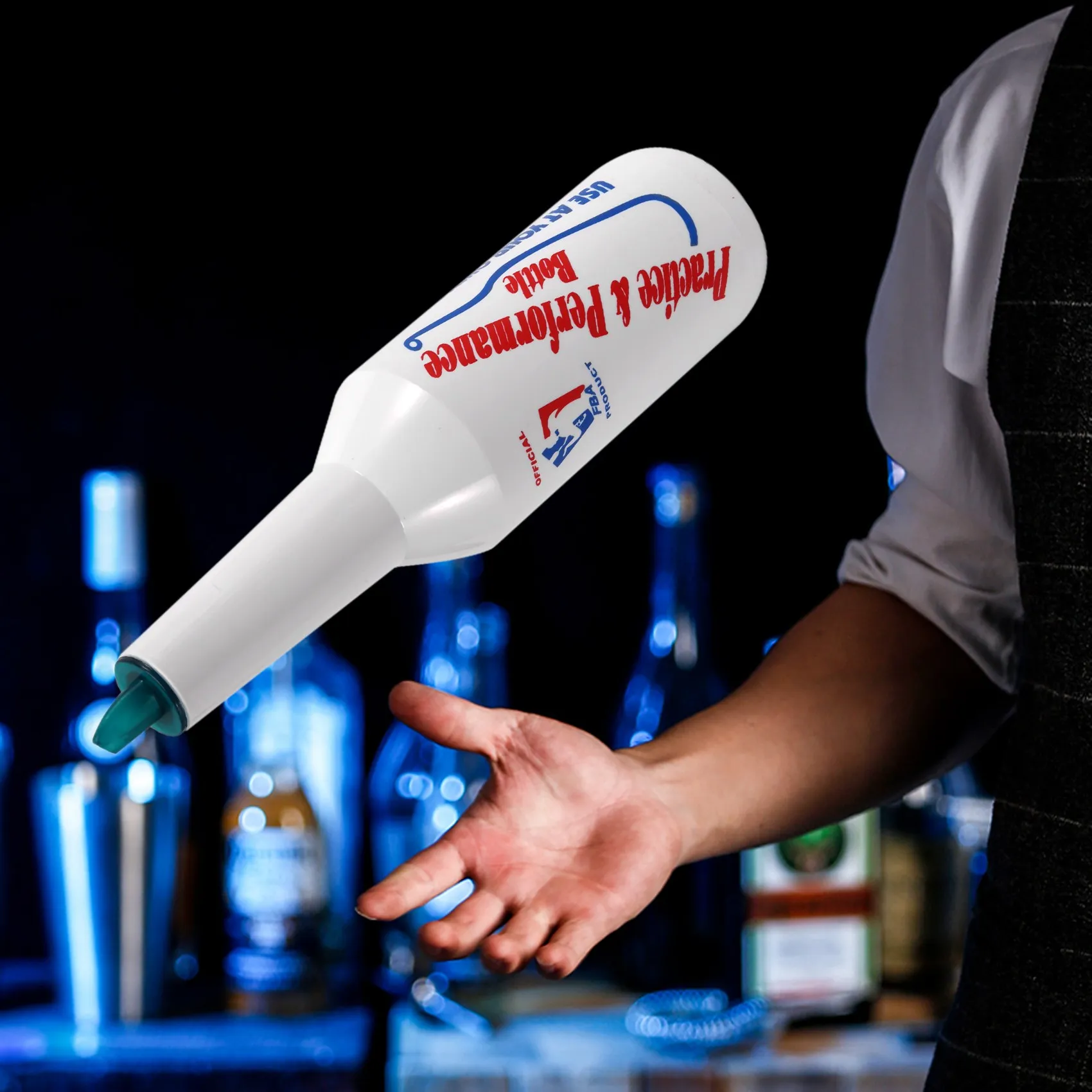 Бармен Flair, практика бармена, Бутылка вина, шейкер для коктейлей в пабе - Белый Изображение 2
