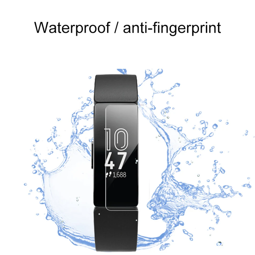 ГОРЯЧАЯ защитная пленка для экрана смарт-часов из 3шт водонепроницаемого ТПУ для Fitbit Inspire HR Изображение 2