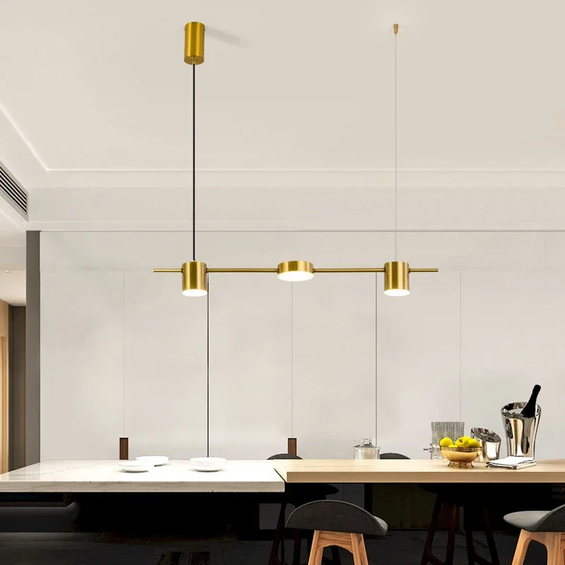 Подвесной светильник Nordic Gold, современный подвесной светильник Lustre для потолочной люстры, домашнего декора, обеденного стола, креативный подвесной светильник Изображение 2
