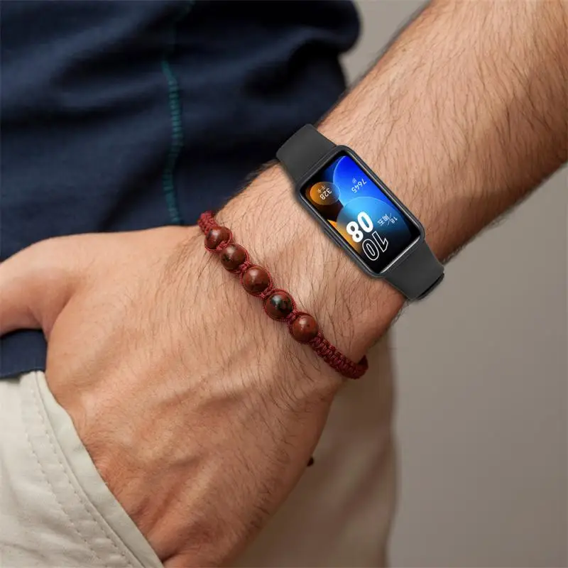 Ремешок для часов, силиконовый браслет, браслет для замены Band8, браслет для умных часов, Носимые устройства, умные аксессуары Изображение 2