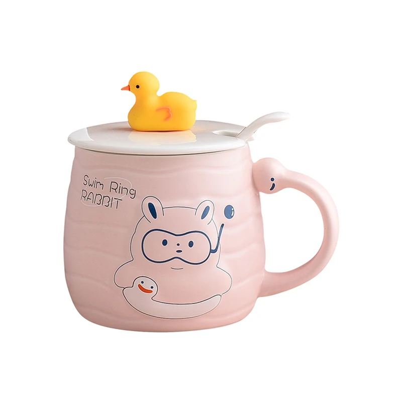 Креативная керамическая кружка little yellow duck, домашняя чашка для воды, студенческая пара, чайная чашка, прекрасная кружка, кофейные кружки Изображение 5