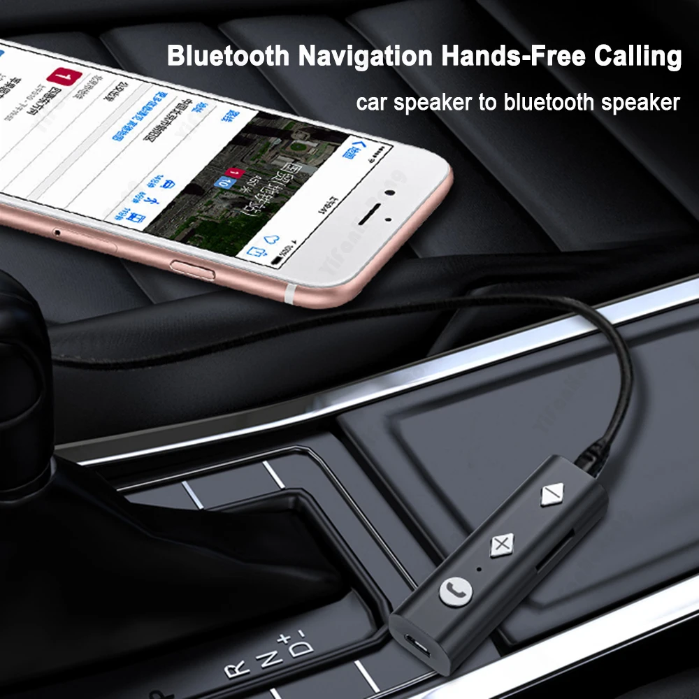 Мини-Bluetooth-совместимый приемник 5.0 с разъемом 3,5 мм, беспроводной адаптер для наушников, Bluetooth-совместимый аудио-музыкальный передатчик Aux Изображение 5