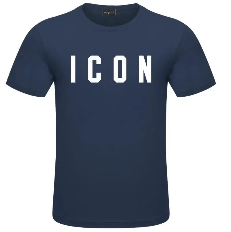 Мужская футболка ICON с коротким рукавом 2022, весна-лето, универсальный подшерсток IC-DT003 Изображение 5