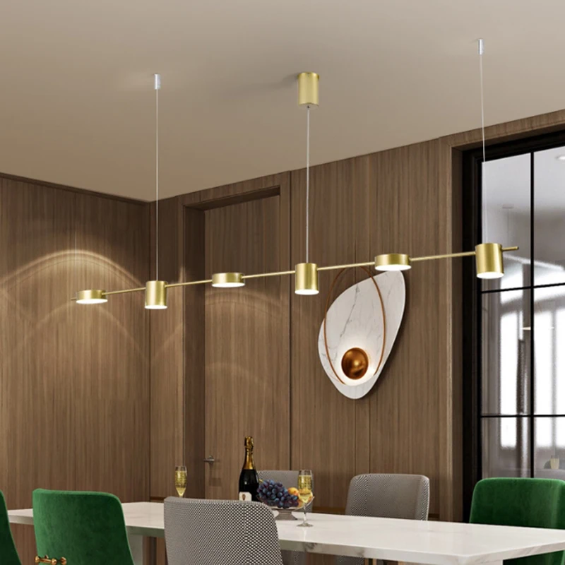 Подвесной светильник Nordic Gold, современный подвесной светильник Lustre для потолочной люстры, домашнего декора, обеденного стола, креативный подвесной светильник Изображение 5